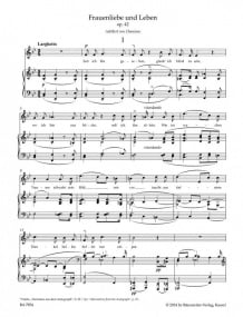 Schumann: Frauenliebe und Leben Opus 42 published by Barenreiter