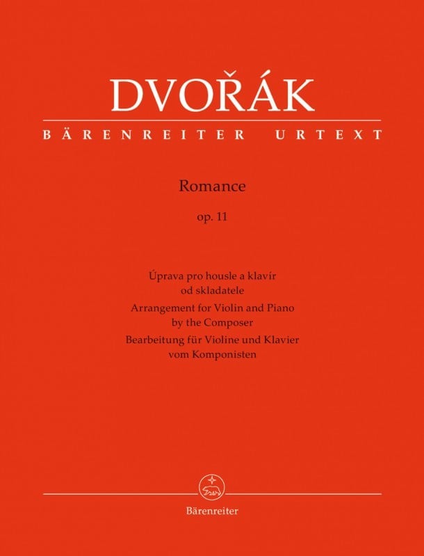Dvork: Romance Opus 11 Arr. Violin and Piano published by Barenreiter