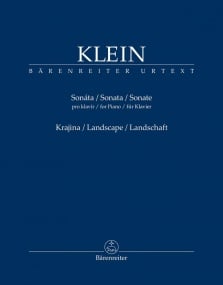 Klein: Sonata for Piano published by Barenreiter