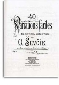 Sevcik: 40 Variations Opus 3 (Piano Accompaniment Only) published by Bosworth