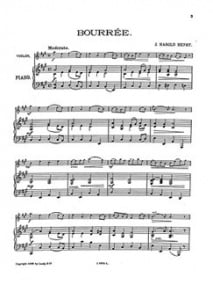 Henry: Bourree for Violin published by Bosworth