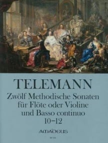 Telemann: Twelve Methodical Sonatas for Flute (Violin) Volume 4 published by Amadeus