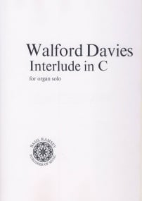 Walford Davies: Interlude in C for Organ published by Basil Ramsey
