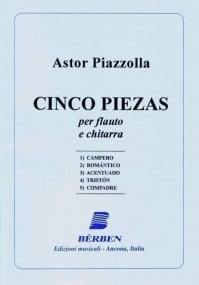 Piazzolla: Five Pieces for Flute & Guitar published by Berben