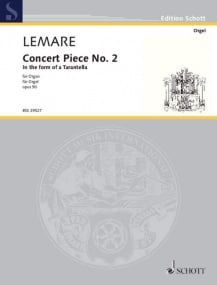 Lemare: Concert Piece No 2 (Opus 90 No 13) for Organ published by Schott