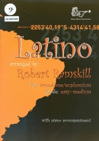 Latino for Trombone (Bass Clef) published by Brasswind (Book & CD)