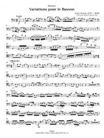 Reicha: Variations pour le Bassoon published by Clifton (Bassoon & Piano)