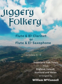 McConnell: Jiggery Folkery for Flute & Clarinet/Saxophone published by Clifton