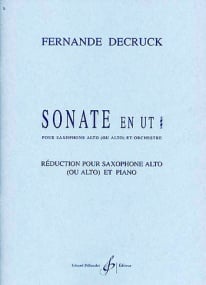 Decruck: Sonate in C# for Alto Saxophone published by Billaudot