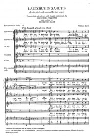 Byrd: Laudibus in sanctis (Praise the Lord among his holy ones) SSATB published by Stainer & Bell