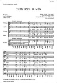 Holst: Turn Back O Man SATB published by Stainer and Bell