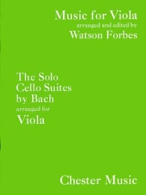 Bach: 6 Cello Suites arranged for Viola published by Chester