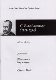 Palestrina: Missa Brevis published by Chester - Vocal Score