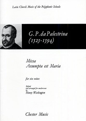 Palestrina: Missa Assumpta Est Maria published by Chester - Vocal Score