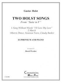 Holst: Two Holst Songs for Euphonium published by Cimarron