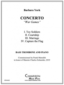 York: Concerto 'War Games' for Bass Trombone published by Cimarron