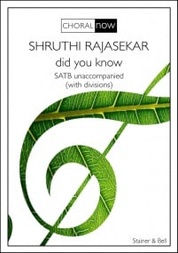 Rajasekar: Did you know SATB published by Stainer & Bell