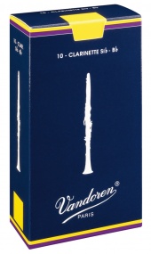 Vandoren Traditional Bb Clarinet Reeds (Pack of 10) - Strength 4