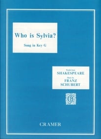 Schubert: Who Is Sylvia? in G published by Cramer