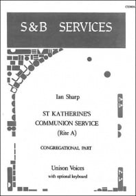 Sharp: St Katherines Communion Service: Series 3 (Congregation) published by Stainer and Bell