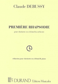 Debussy: Premiere Rhapsodie for Clarinet published by Durand