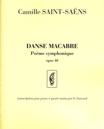 Saint-Saens: Danse Macabre Arranged for Piano Duet published by Durand