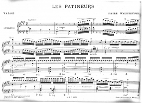 Waldteufel: Les Patineurs Valse (Skaters Waltz) for Piano published by Durand