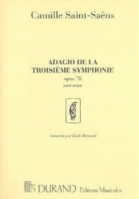 Saint-Saens: Adagio Opus 78 for Organ published by Durand