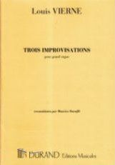 Vierne: Trois Improvisations for Organ published by Durand