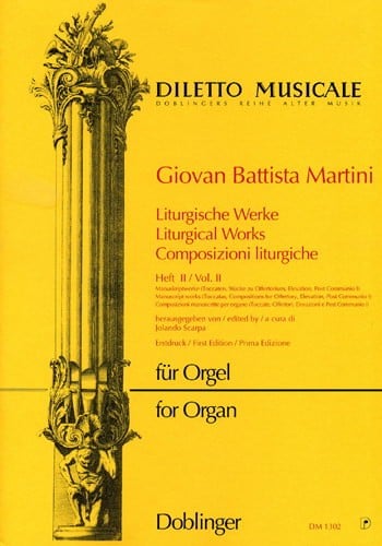 Martini: Liturgical Works 2 for Organ published by Doblinger