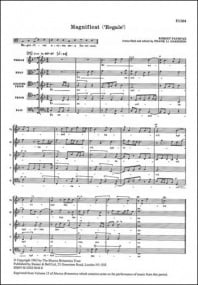 Fayrfax: Magnificat Regale SATBaB published by Stainer and Bell