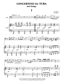 Ridout: Concertino for Tuba published by Emerson