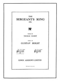 Holst: Sergeants Song in G Minor for Low Voice published by Ashdown