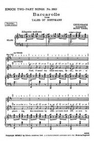 Offenbach: Barcarolle from the Tales Of Hoffmann 2Pt published by Ashdown