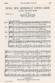 Batten: Sing We Merrily Unto God SATB published by Novello