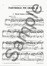 Bennett: Partridge Pie Book 2 for Piano published by Novello