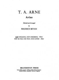 Arne: How Engaging, How Endearing for Tenor published by Braydeston