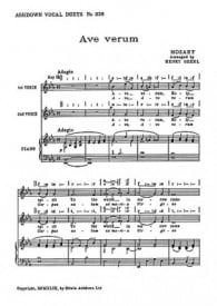 Mozart: Ave Verum SA published by Ashdown
