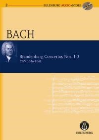 Bach: Brandenburg Concertos Nos. 1-3 BWV 1046-1048 (Study Score + CD) published by Eulenburg