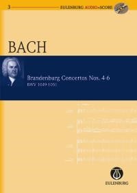 Bach: Brandenburg Concertos Nos.4-6 BWV 1049-1051 (Study Score + CD) published by Eulenburg
