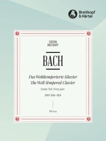 Bach: Well Tempered Clavier Book 1 (BWV 846-869) published by Breitkopf