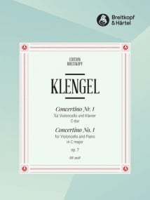 Klengel: Concertino in C Opus 7 No 1 for Cello published by Breitkopf