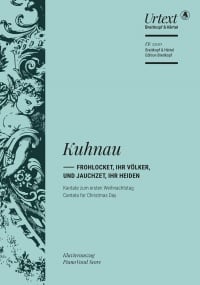 Kuhnau: Frohlocket, ihr Vlker, und jauchzet, ihr Heiden (Cantata for Christmas) published by Breitkopf - Vocal Score