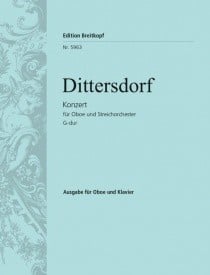 Dittersdorf: Concerto in G for Oboe published by Breitkopf