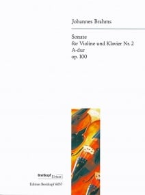 Brahms: Sonata No 2 in A Opus 100 for Violin & Piano published by Breitkopf