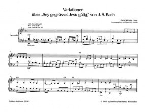 Gade: Variationen ber Sei gegrsset for Organ published by Breitkopf