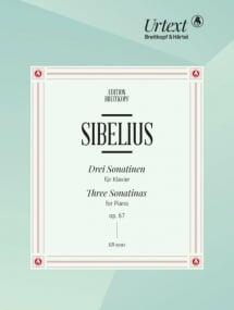 Sibelius: 3 Sonatinas Opus 67 for Piano published by Breitkopf