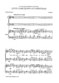 Hare: Love came down at Christmas SATB published by Eboracum