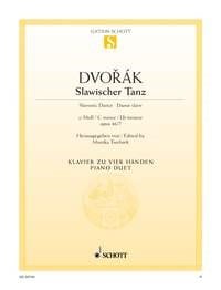 Dvorak: Slavonic Dance in C Minor Opus 46/7 for Piano Duet published by Schott