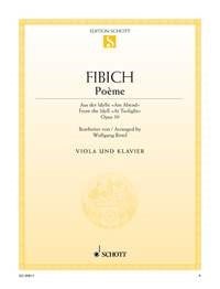 Fibich: Pome Opus 39 for Viola published by Schott